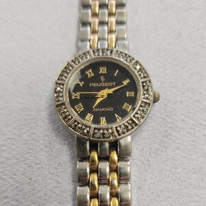 Vintage Peugeot Women's Two-Tone Diamond Watch